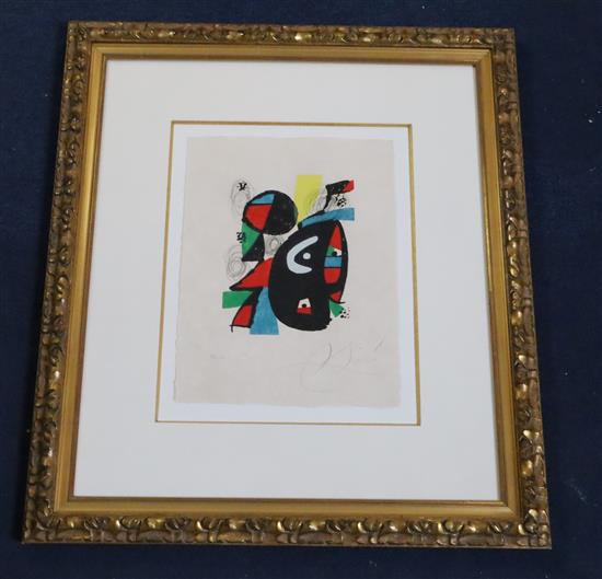 § Joan Miro (1893-1983) Melodie Acide 13.25 x 10in.
